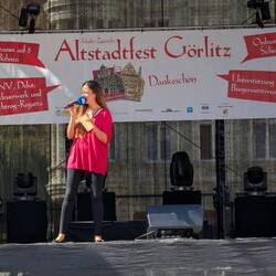 Kristin von Radio Leipzig (auch Radio Lausitz) als Moderatorin