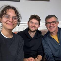 Mes compagnons de soirée Alexandrine et Hugo