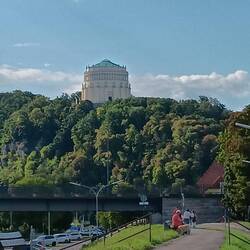 Und morgen geht's da oben hin zur Befreiungshalle