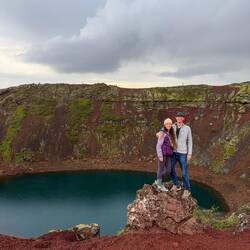At Kerid Crater