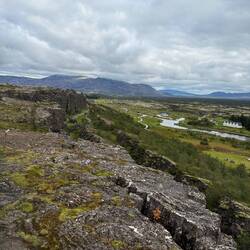 View from the top of the North American tectonic plate
