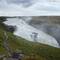 Gulfoss waterfall from above