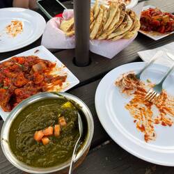 Saag paneer was blandest dish