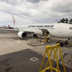 JA616J at the gate in HNL.