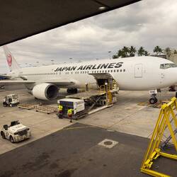 JA616J at the gate in HNL.