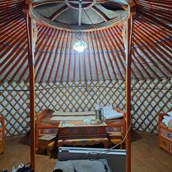 Die erste Nacht in der Jurte