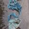 La Seine indigo, silk, pleats