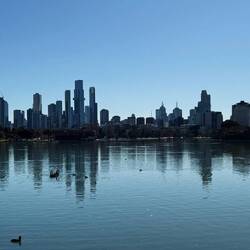 City skyline from Albert Park