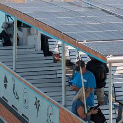 Solar powered boat