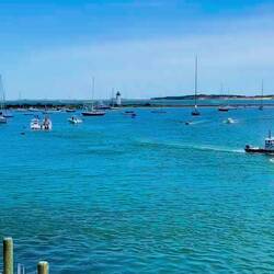 Der geschäftige Yachthafen von Edgartown
