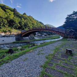 Kishi no Ohashi Brücke, die breiteste Holzbrücke Japans