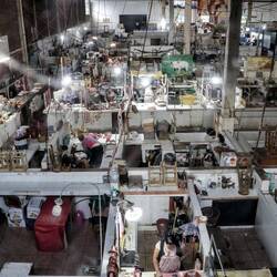 Food stands, unfortunately photographed close to closing time.