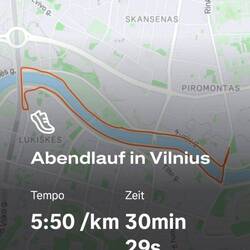 Noch ein kurzer Lauf am Abend