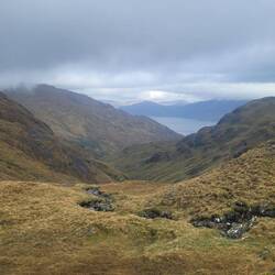 Erster Blick aufs Loch Barisdale.