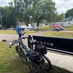 Lock the bikes and walk the town