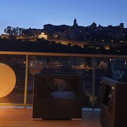 Der Blick aus dem Hotelrestaurant