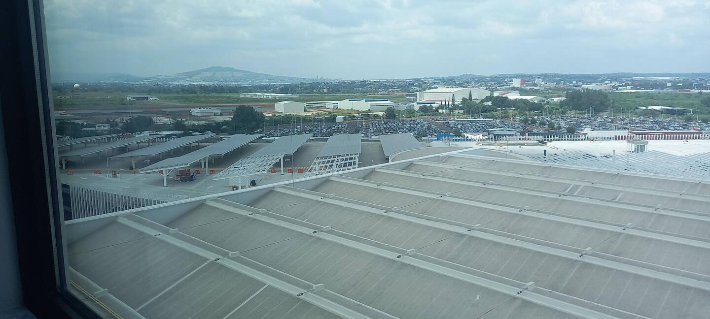 View from the Hilton in the Airport