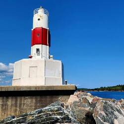 Went to the very end, past the lighthouse.