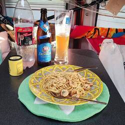 Spaghetti mit Schrimps