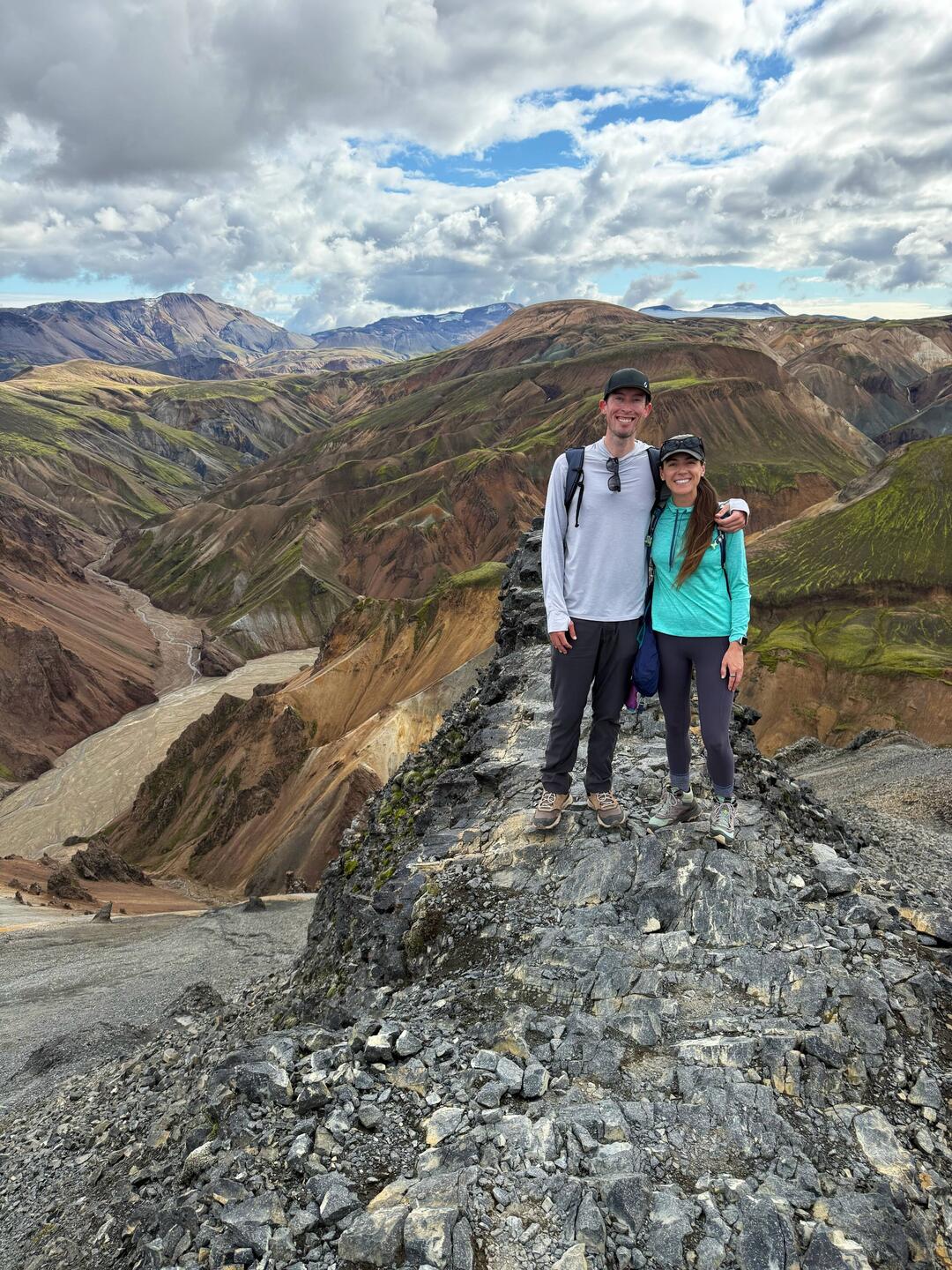 At the peak of Mt. Blahnúkúr