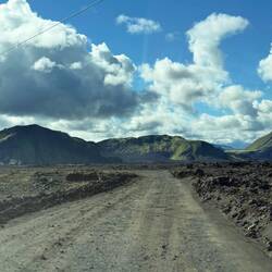The easiest part of the F road before the holes and rocks started