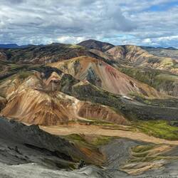 The myriad of colors in this landscape was eye popping