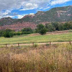 We're told it's iron that colours those cliffs