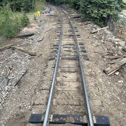 A track resleepering project