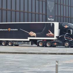 The Bergen Philharmonic orchestra lorry