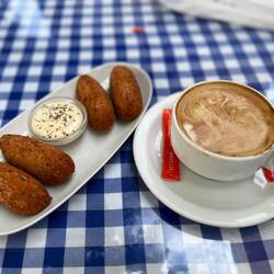 Salt cod fritters. Not my favorite.