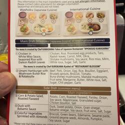 The ingredients in my dinner on JL711.