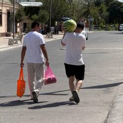 Der Sommer ist Melonenzeit.