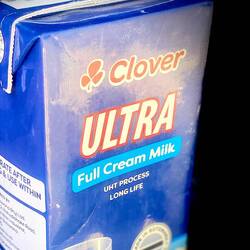 einen Gutsch Milch