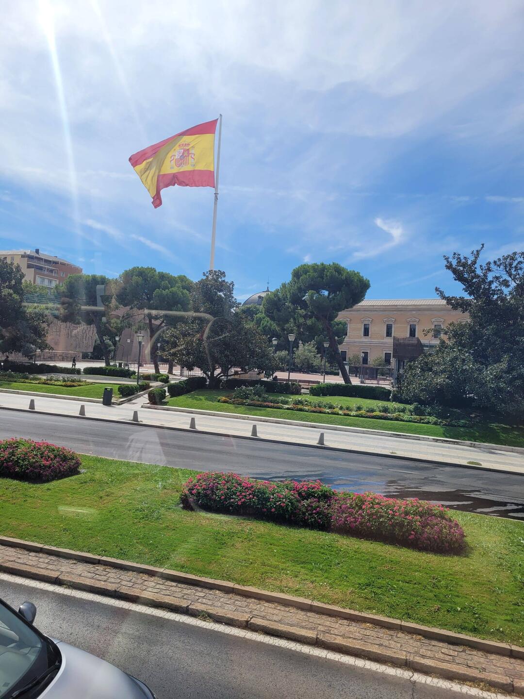 Die größte spanische Flagge der Welt.