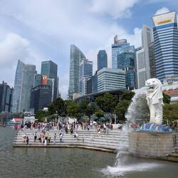 merlion het icoon van Singapore