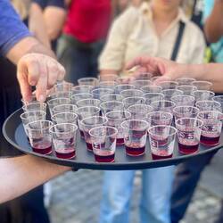 Free walking tour mit Blaubeerschnaps