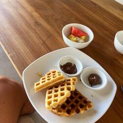 Frühstück im Hostel