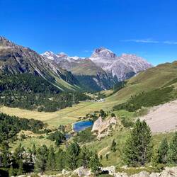 Erster Blick ins Albulatal