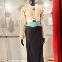 Costume 1980. Shirt & Skirt in Handmade Cotton