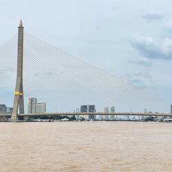 Bridge across Chao Phraya river