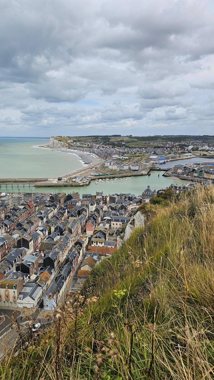 Blick auf Le Tréport und Mers-les-Bains