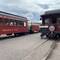 Our train waiting at Osier as we have lunch. Note the "San Juan" rear drumhead on our Parlor Car.