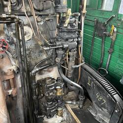 Cab view on our locomotive -1