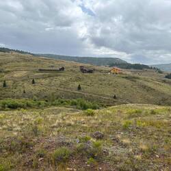 Closer to the Osier Yard. Note old coal stage, original station buildings, and modern dining hall.