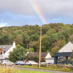 1st rainbow. oOver our accommodation
