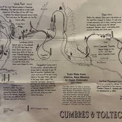 C&TSRR route map - part 1. Not to scale.