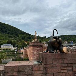 Alte Brücke mit dem Brückenaffen