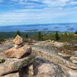 Short hike on Mt Cadillac...Blick Richtung Osten