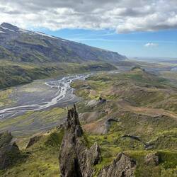 The glaciers run off goes all the way to the ocean