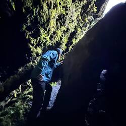 Chris finding his way out